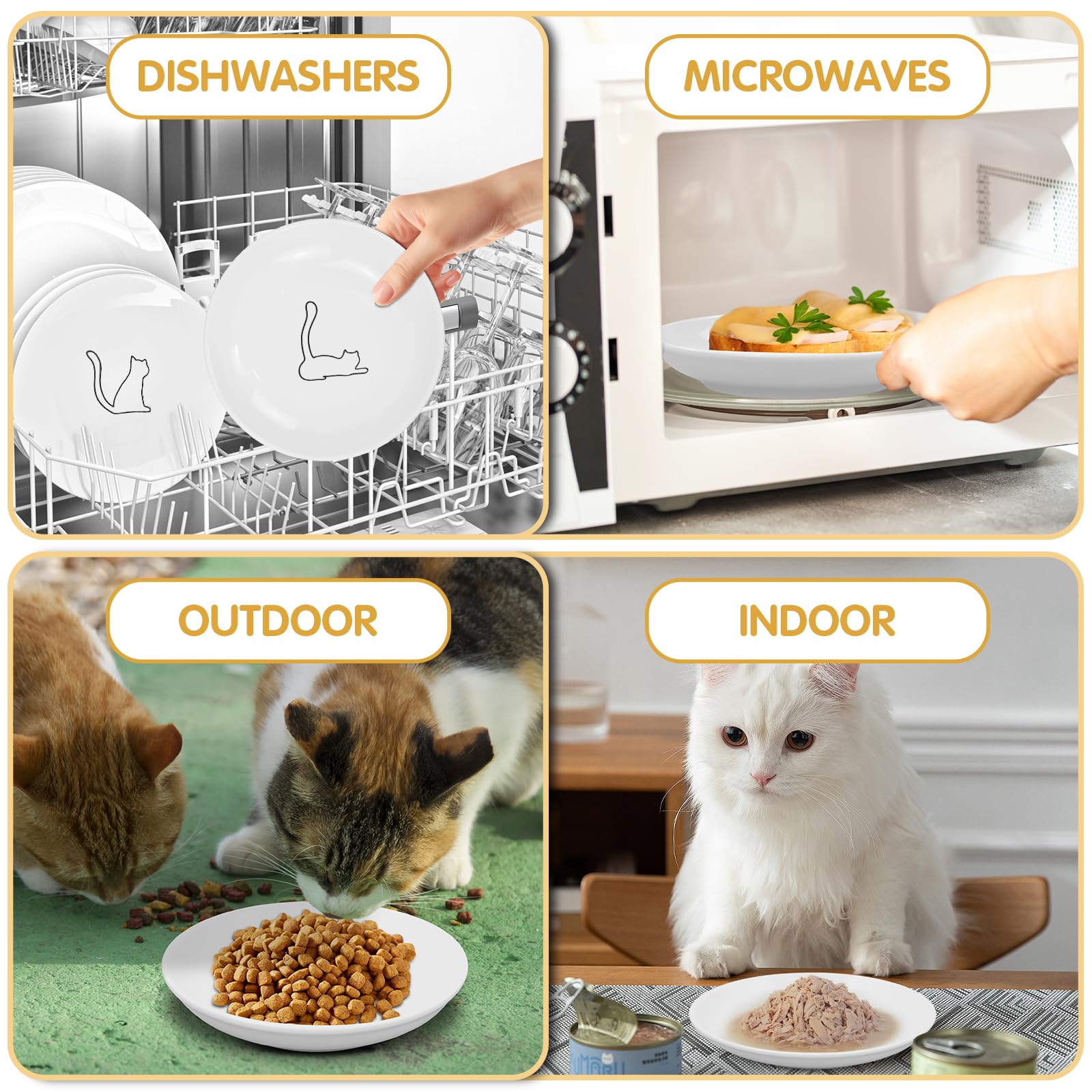STAOVA food-grade glaze on these bowls ensures safe, non-toxic dining experiences for pets
