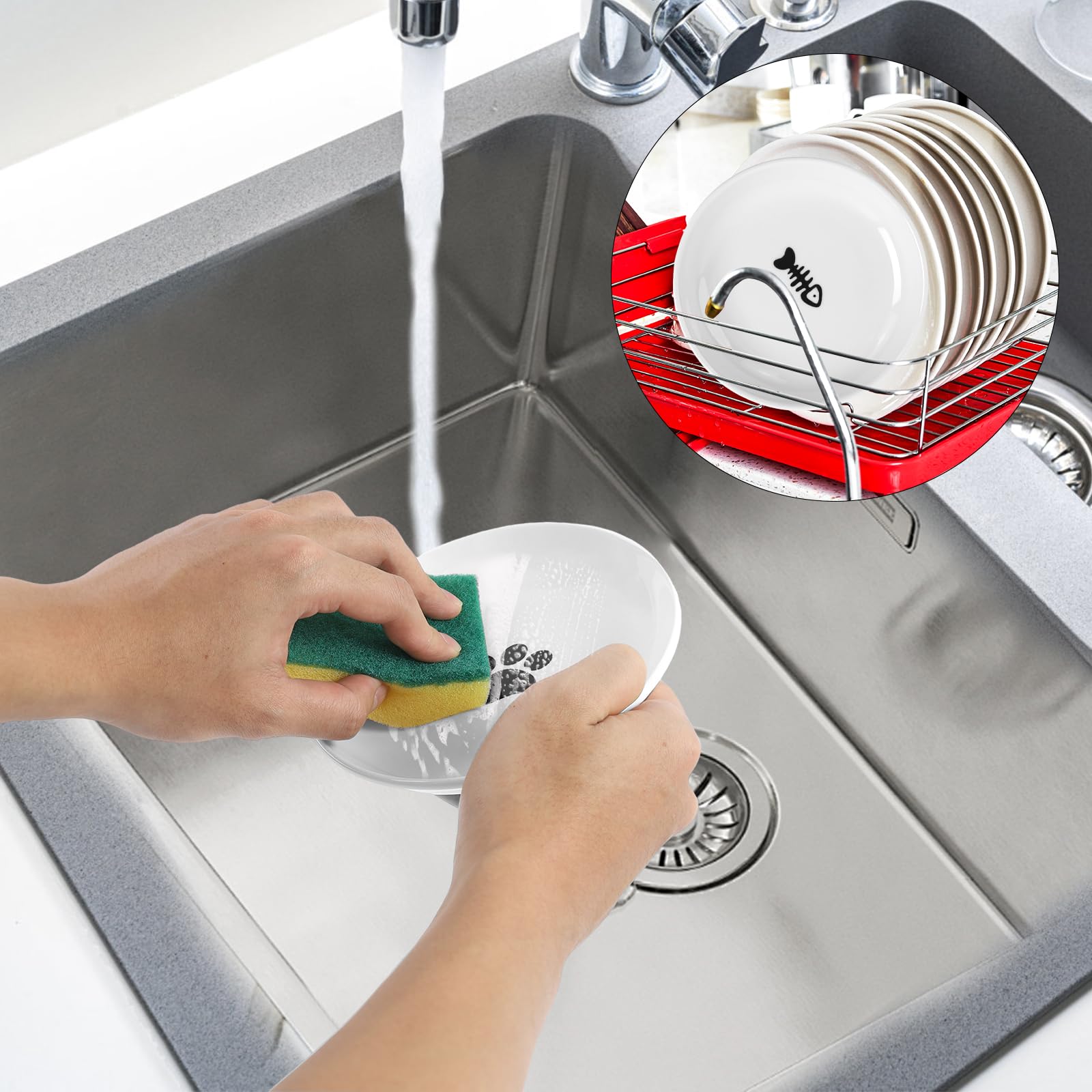 STAOVA cat bowls microwave safe for warming liquids or snacks