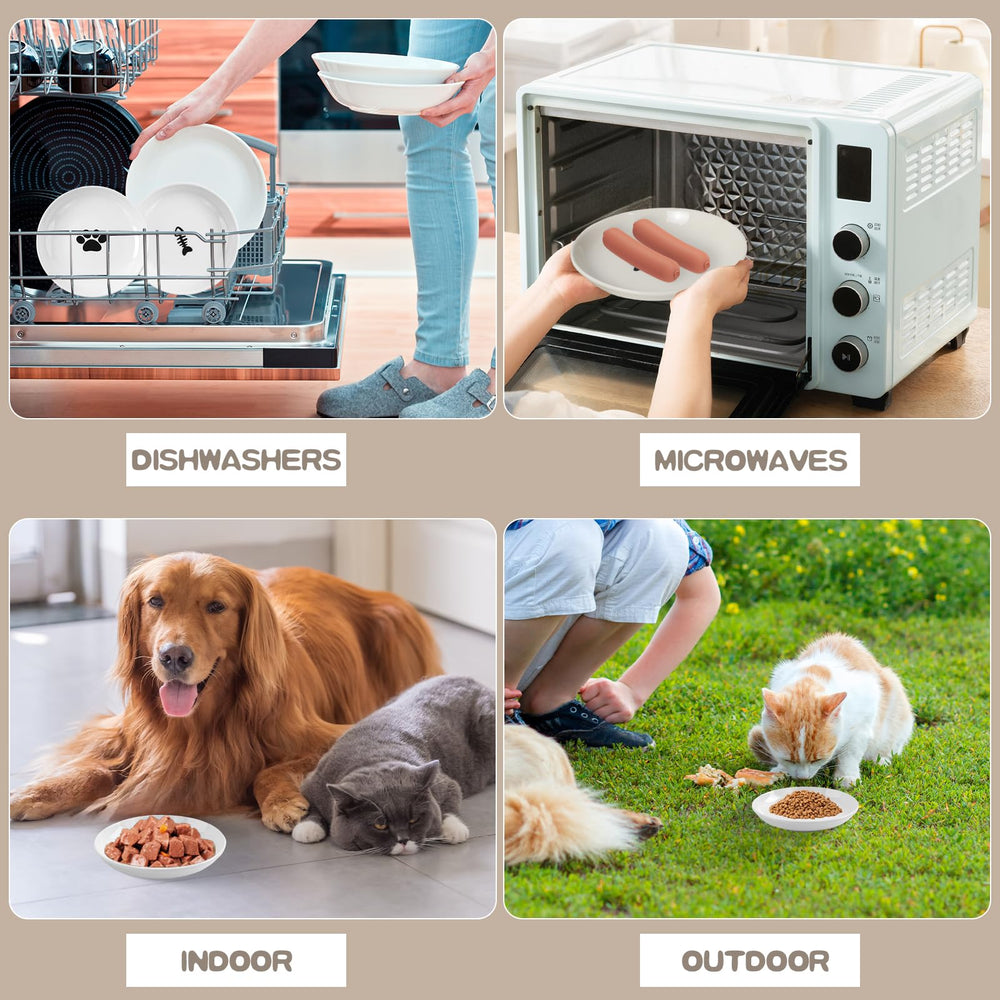 STAOVA cat bowls versatile for cats and small pets in shared households