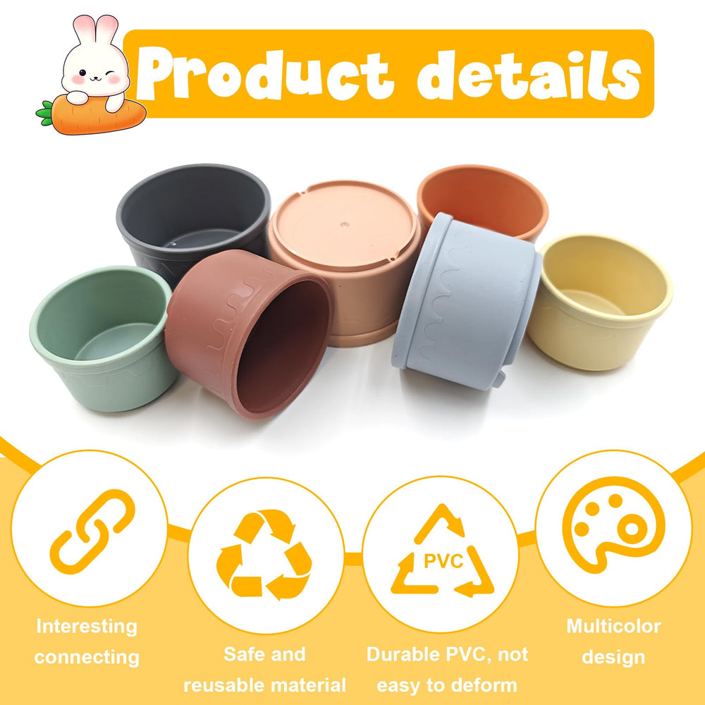 Starfa Lab stackable cups support fun foraging play for small pets