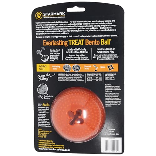 Starmark Everlasting Bento Ball rolling action entices dogs with unpredictable play