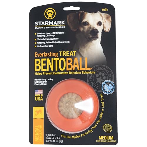 Starmark Everlasting Bento Ball treat-inside view highlights fill-and-serve play