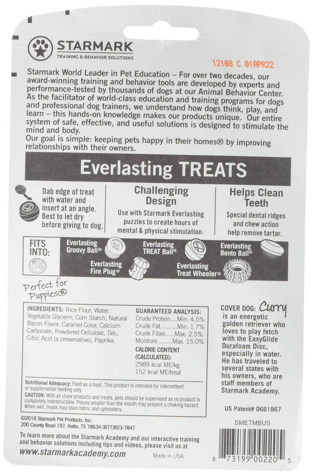 Starmark Everlasting Dental Chew dog chewing close up showing hard bone like texture
