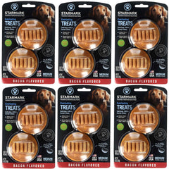 Starmark Everlasting dental chew bacon medium close-up highlighting a tasty chew.