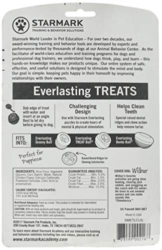 Starmark Everlasting Large Chicken Treats closeup ridged surface for satisfying, digestible chewing