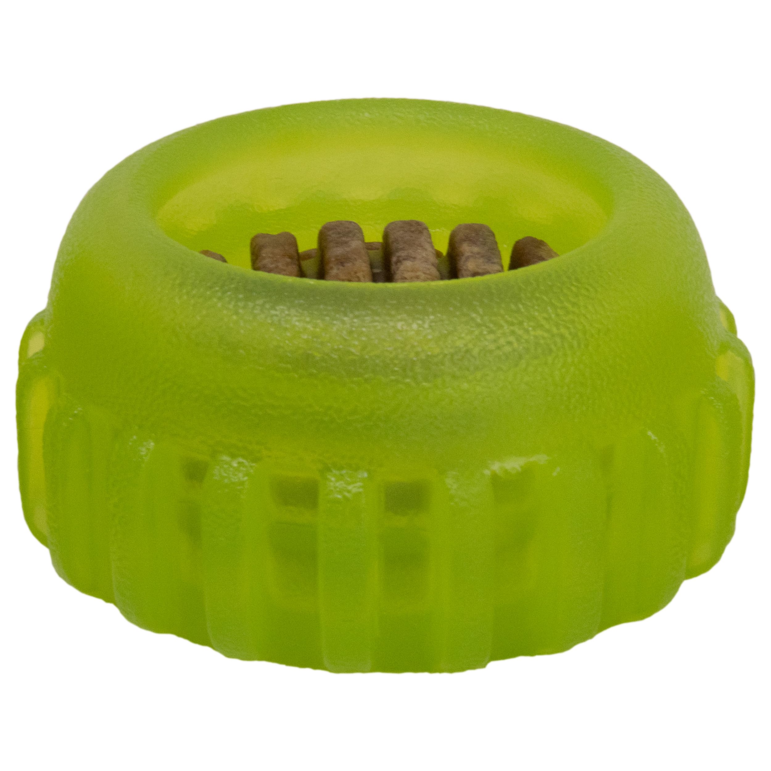 Starmark Everlasting Sprocket Medium displaying treated interior for long-lasting chew sessions.