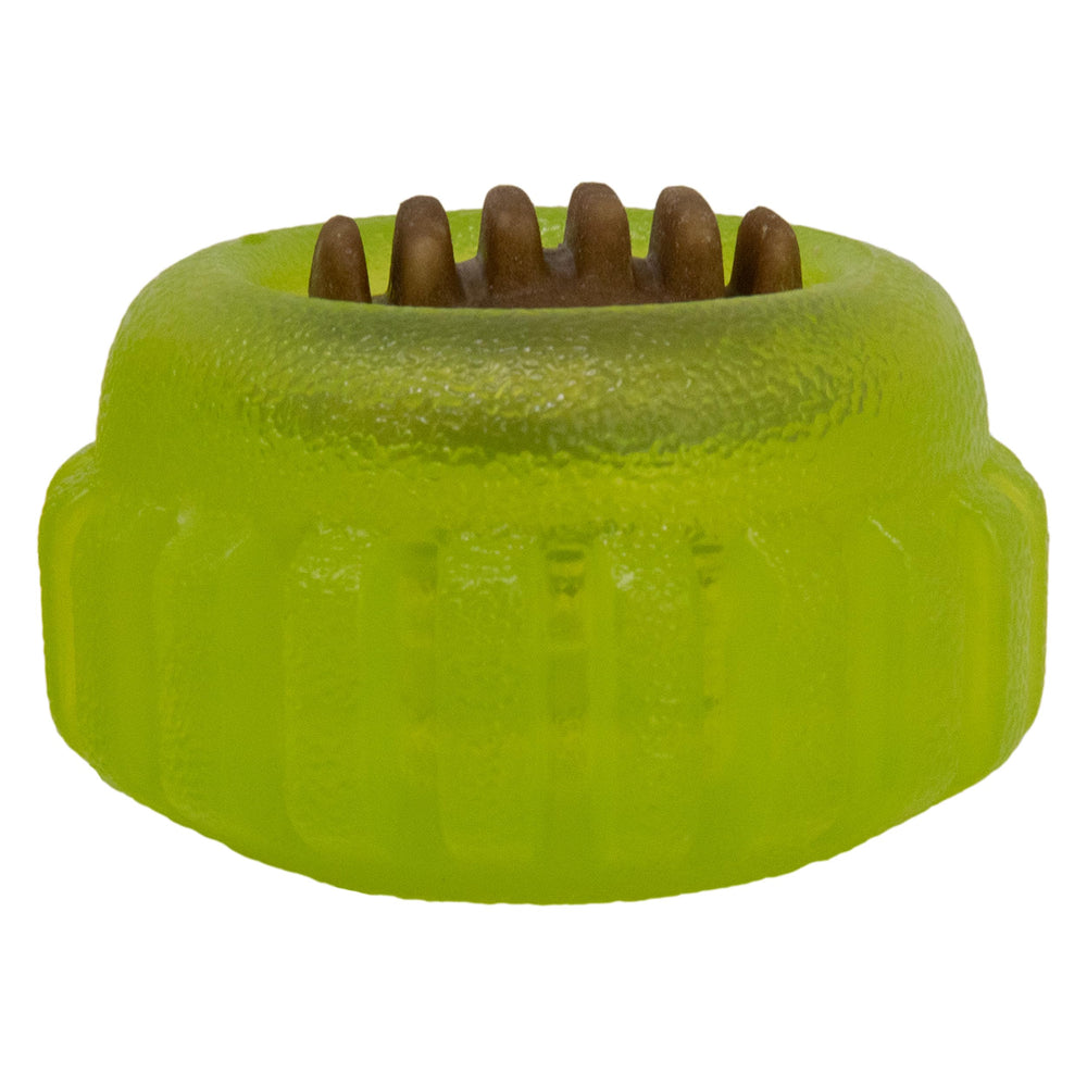 Starmark Everlasting Sprocket Small virtually indestructible material resists powerful chewers.