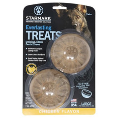 Starmark Everlasting Treat Large Chicken bone-like chew—perfect for licking and gnawing.