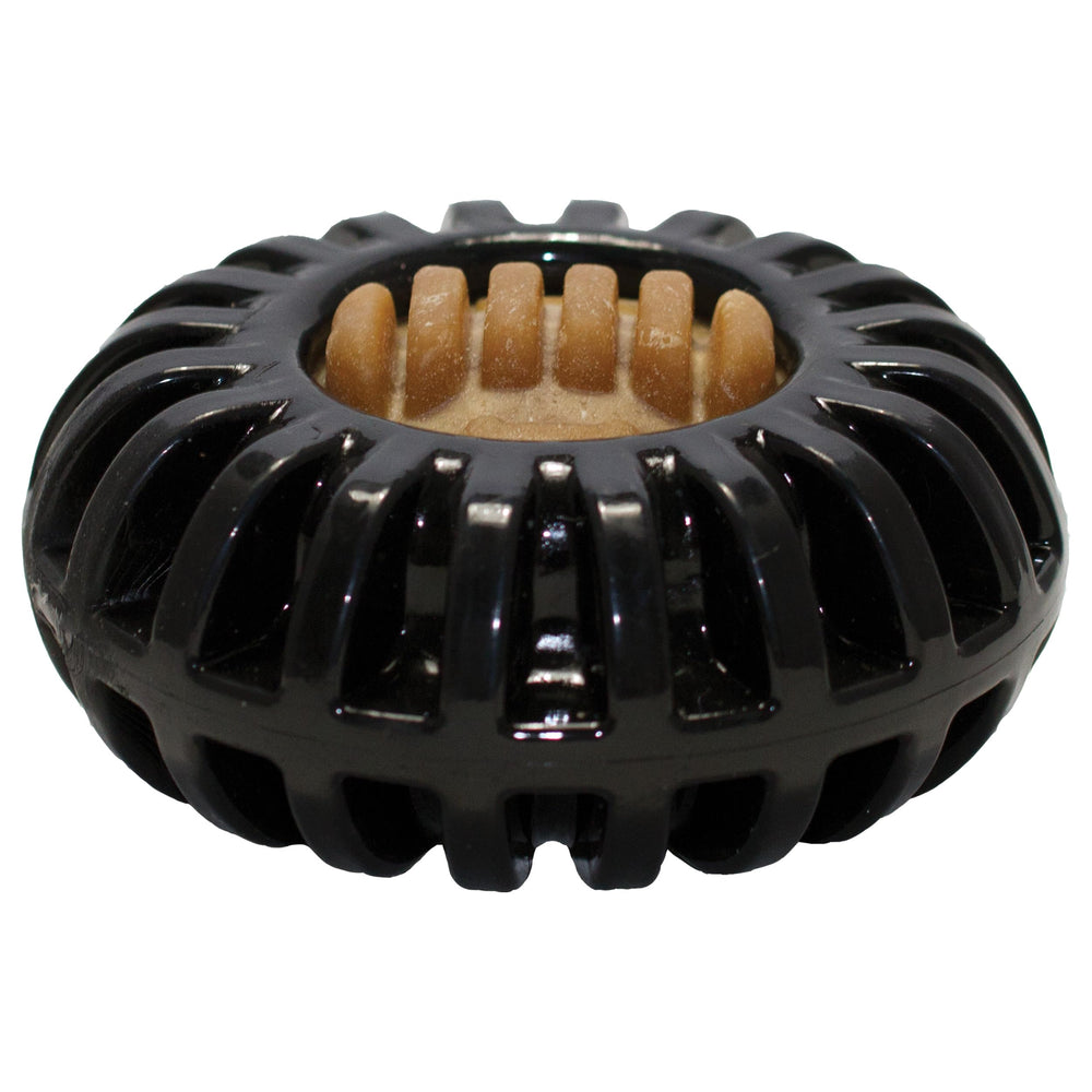 Starmark Everlasting Treat Wheeler front view shows a durable interactive chewing toy