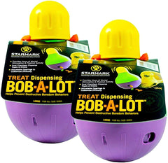 Starmark Large Bob-A-Lot 2-Pack Toy promotes interactive play and mental enrichment.