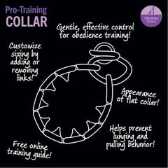 Starmark Pro-Training Add-A-Link (not included) enables scalable sizing for growing dogs.
