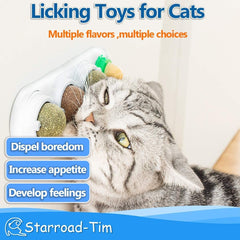 STARROAD-TIM Catnip Balls packaging shot, ready-to-stick with adhesive base.