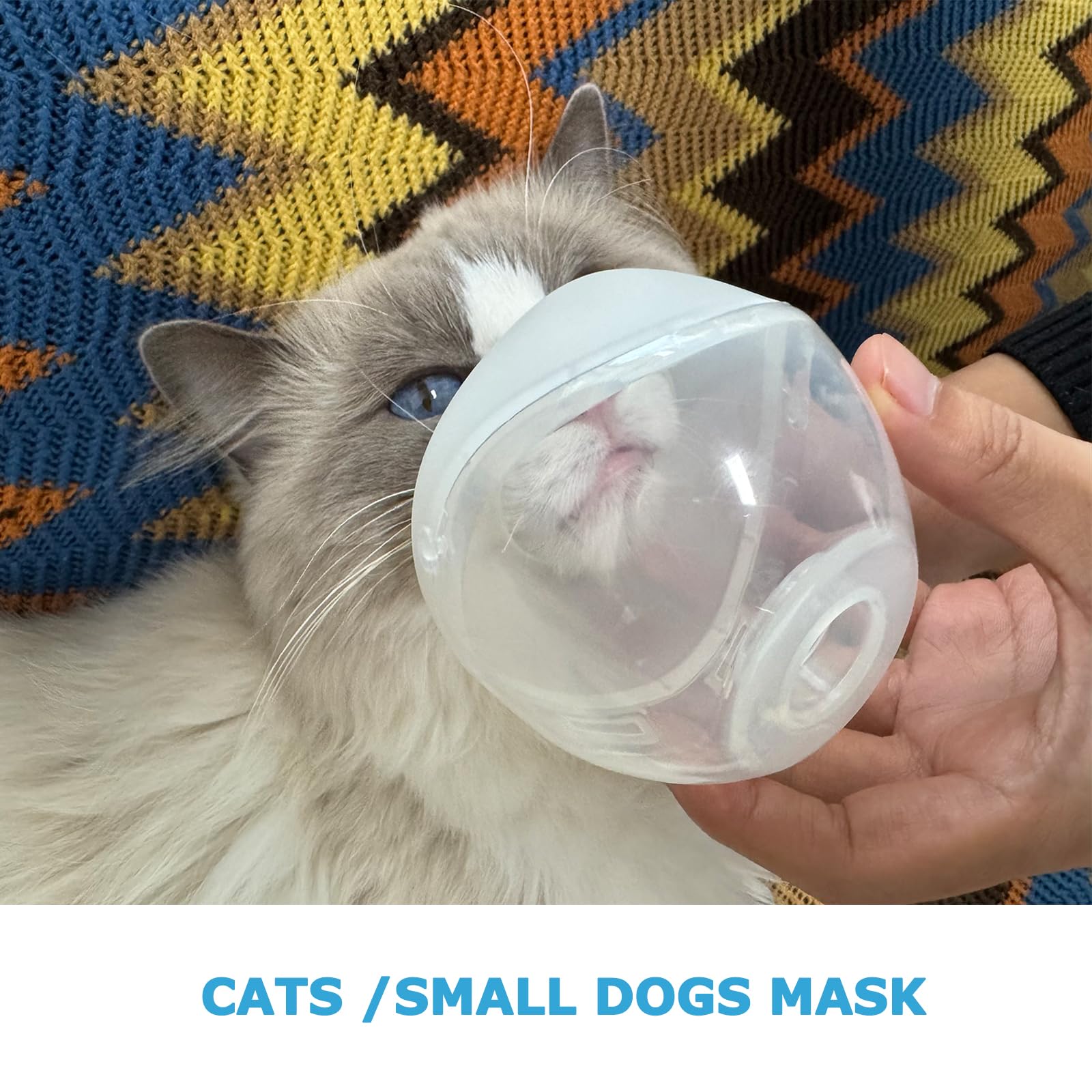 STARSUM nebulizer mask pets-comfort keeps sessions calm for small dogs and puppies.