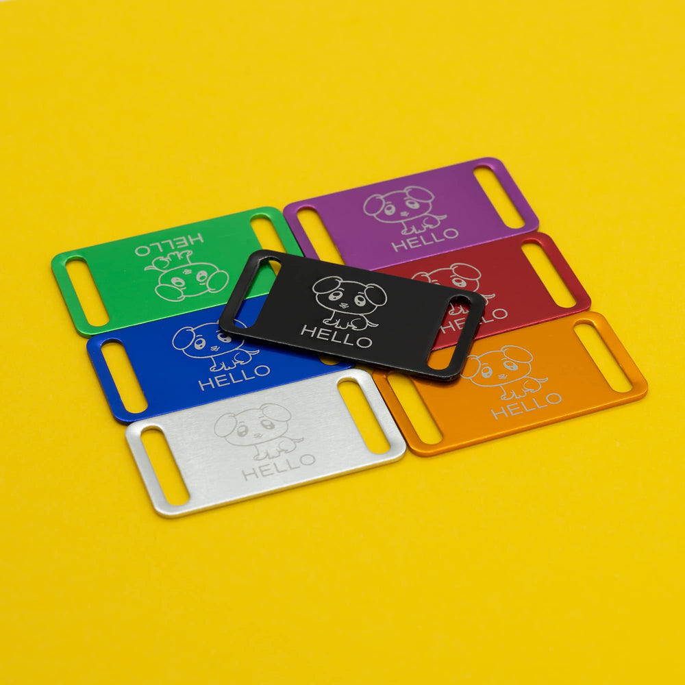 StayMax multi-use tag blanks for labels, gifts, or pet IDs.