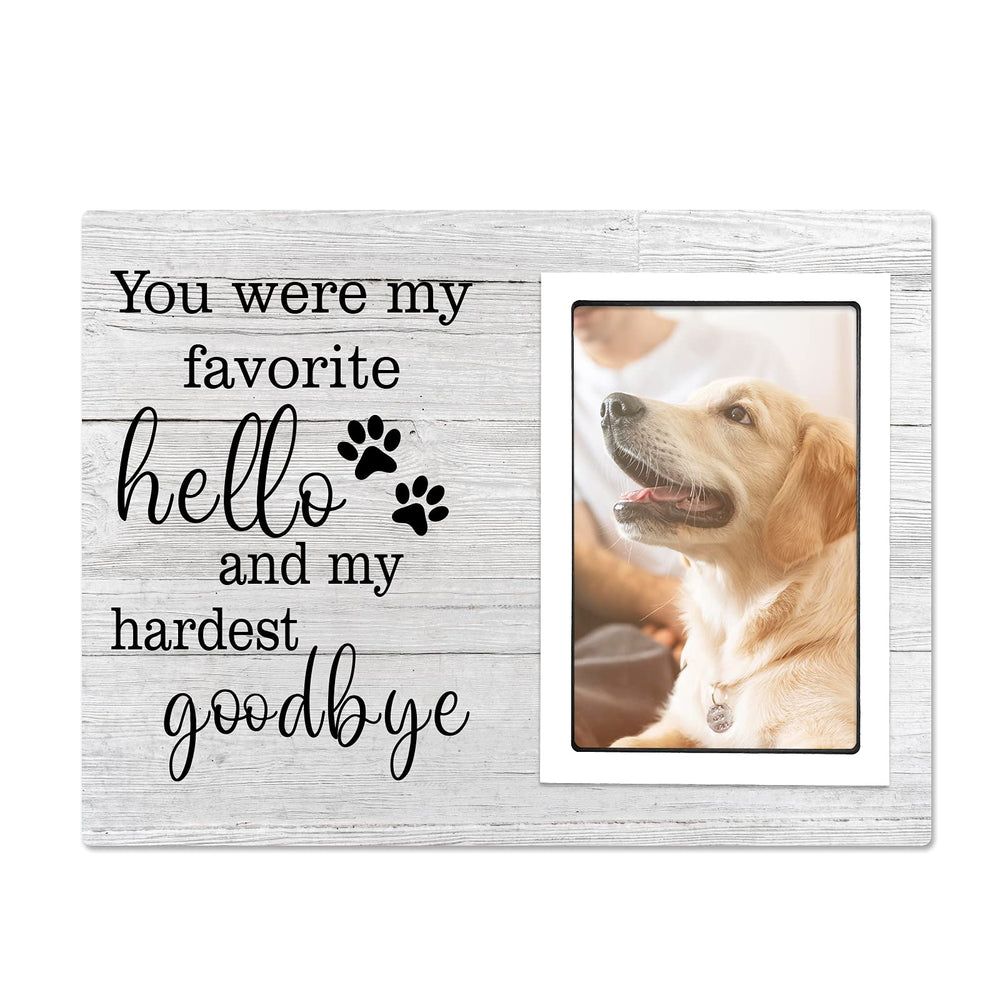 SteadStyle dog memorial frame front view, a timeless keepsake for cherished memories.