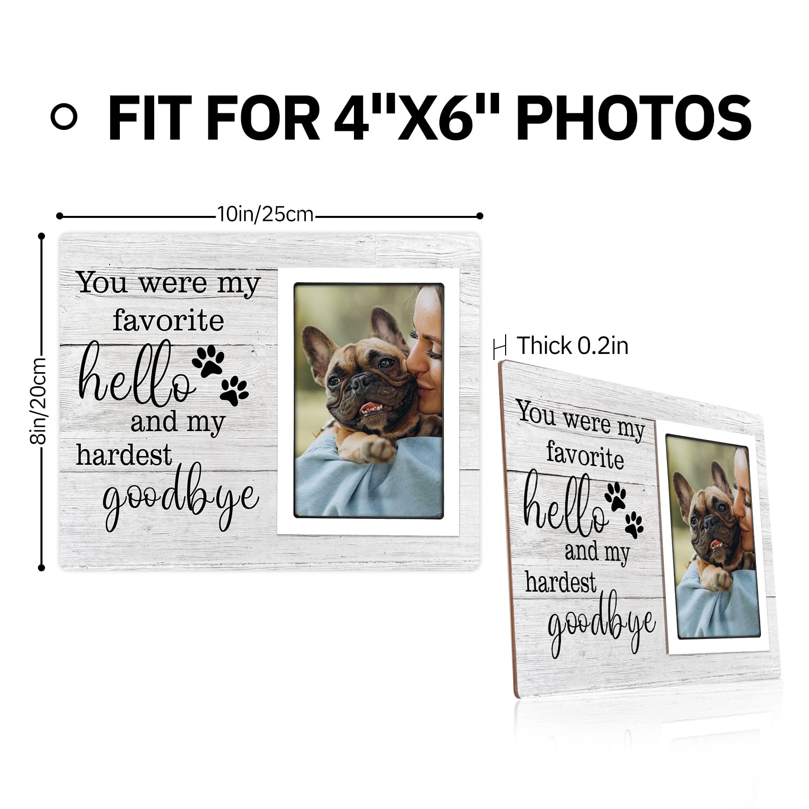SteadStyle dog memorial frame creates a sentiment-rich keepsake that preserves memories.