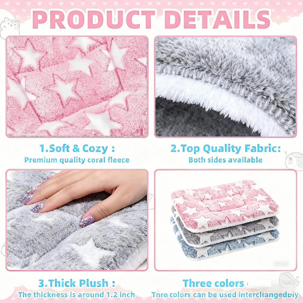 Steelhill small pet bed measures 12.6 by 9.8 inches for compact cages.