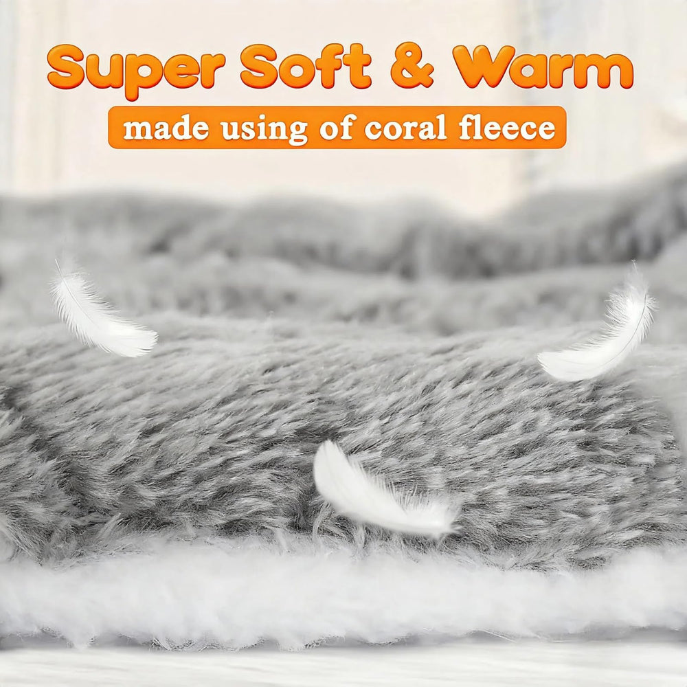 Steelhill small pet bed gray-polka-dots blends with cages while delivering soft warmth.