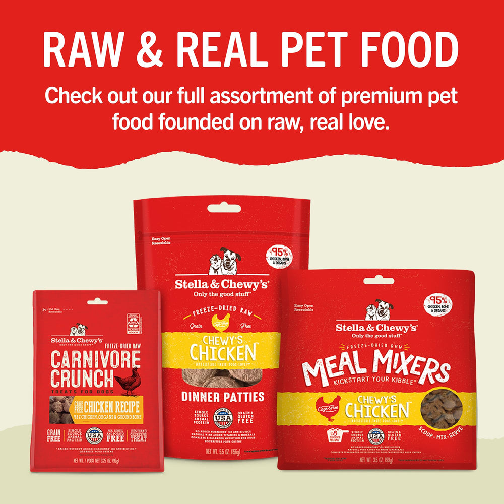 Calcium-enriched, allergen-free Stella & Chewy's Dental Delights for healthier teeth.