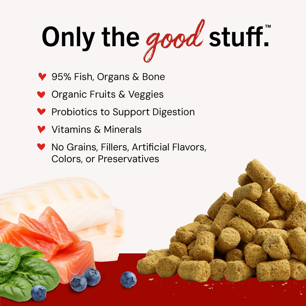 Stella & Chewy's freeze-dried mix close-up highlights quality ingredients.