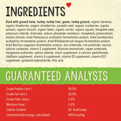 Stella & Chewy's meal mixer with probiotics and fiber for digestive support.