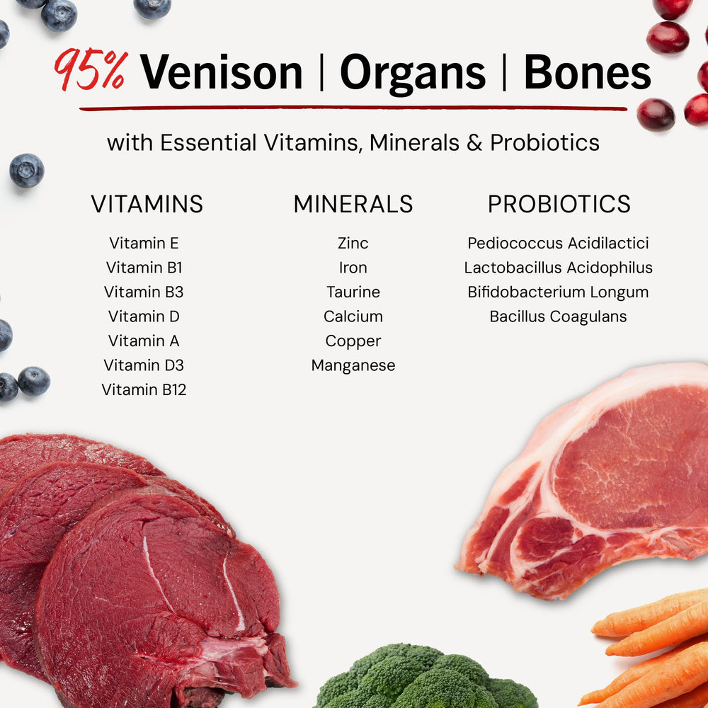 Stella & Chewy's Patties rehydrated with water for enhanced texture and aroma.