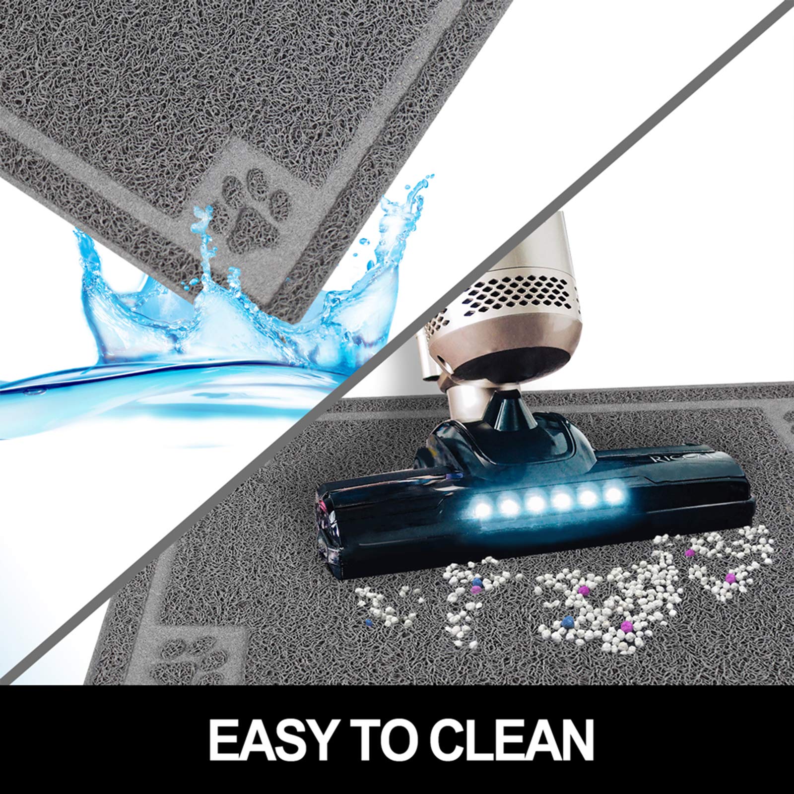 STELLAIRE CHERN pet feeding mat easy-clean design with light rinse and easy rolling.