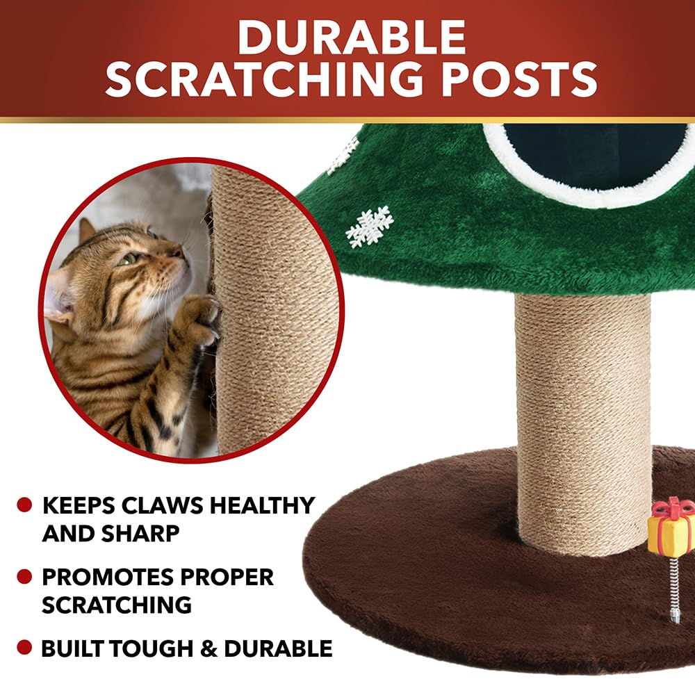 Stephan Roberts cat Christmas tree alpine 52h multi-level platforms support climbing and surveying