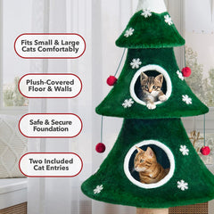 Stephan Roberts cat Christmas tree alpine 52h sisal posts encourage healthy scratching