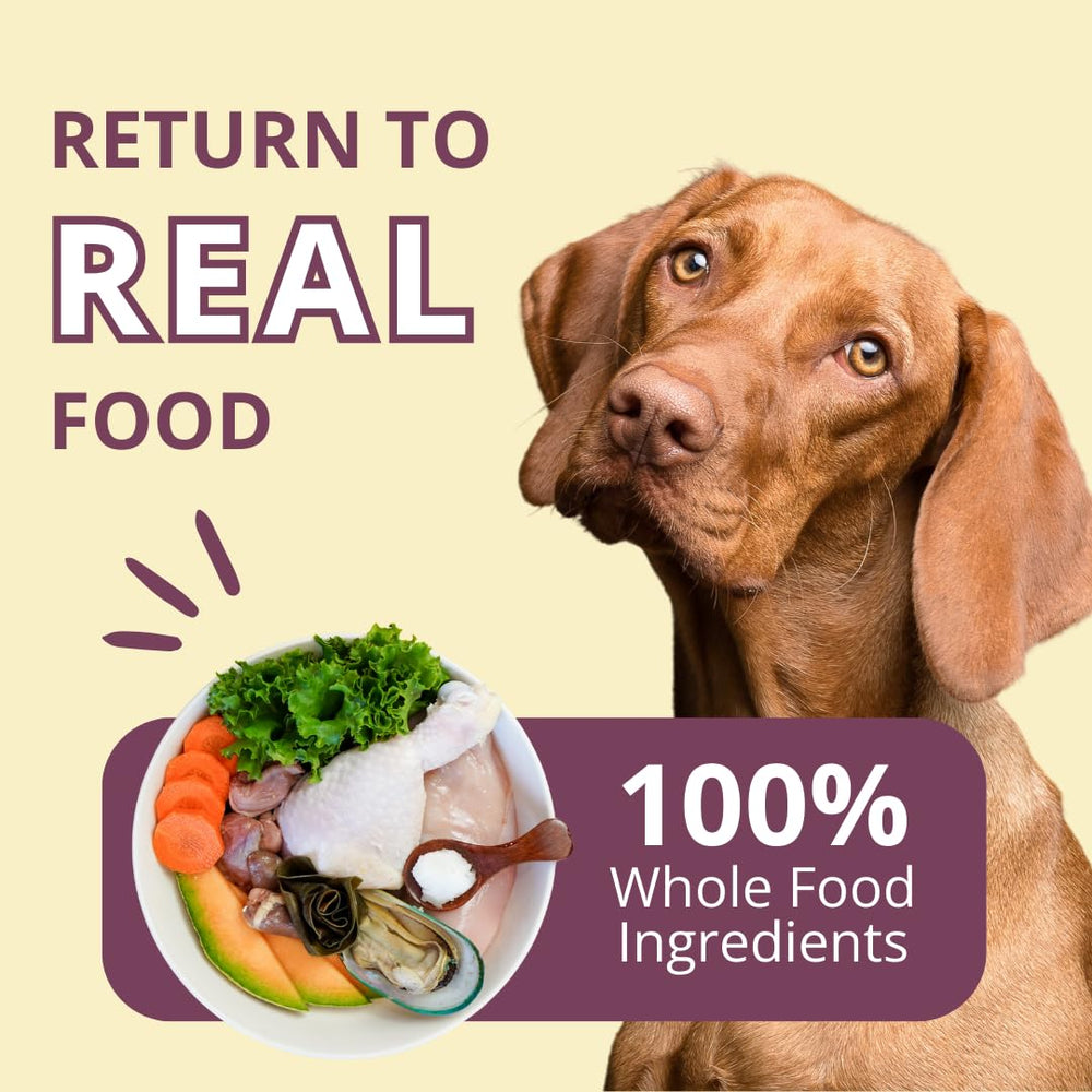 Bag and bowl show complete nutrition for all life stages