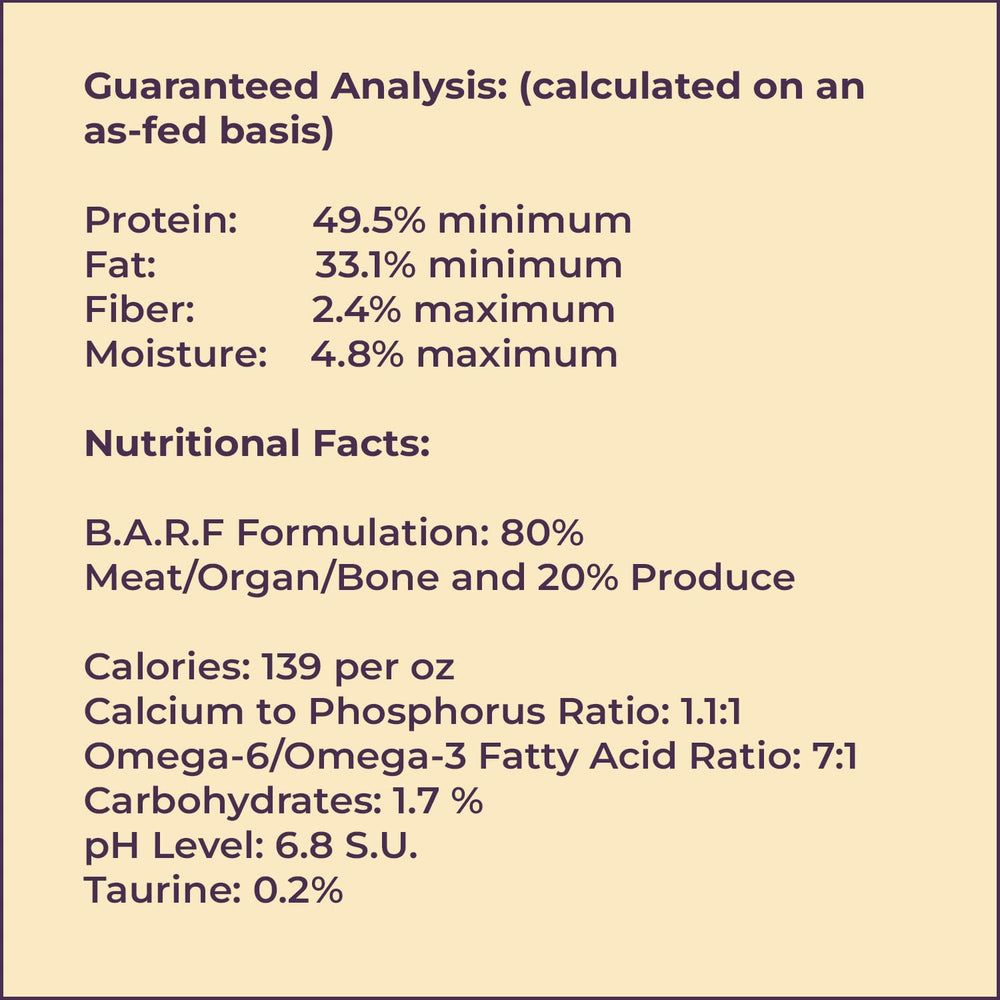 Steve's Real Food vegetarian-fed free-range label indicates responsible sourcing.