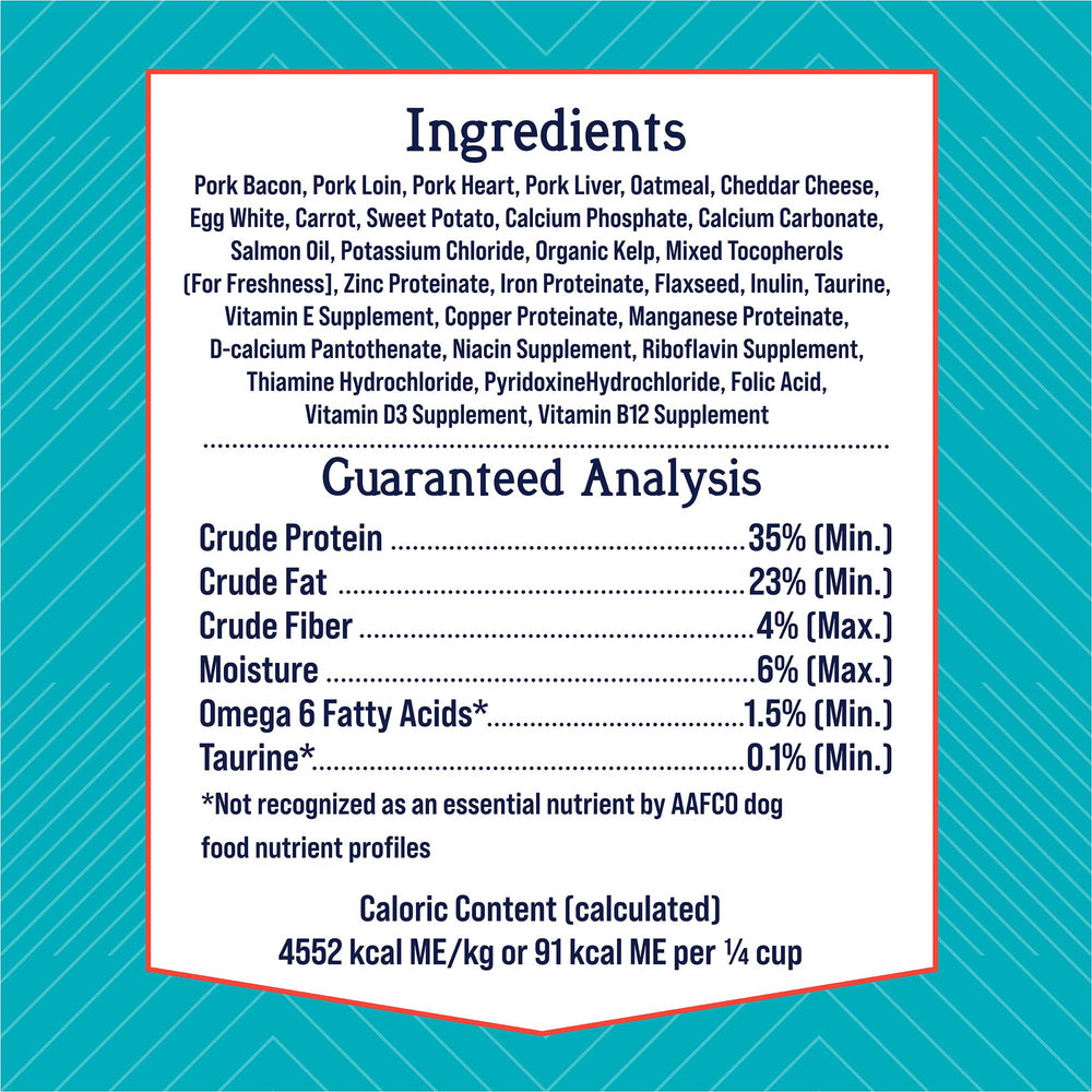Stewart PuffTops bacon cheese bowl-topped-kibble demonstrates flavor boost for meals