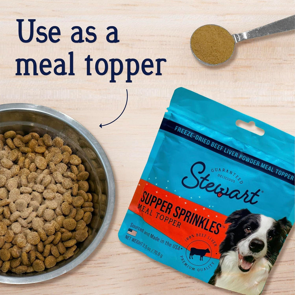 Stewart Supper Sprinkles are made in the USA and freeze-dried.