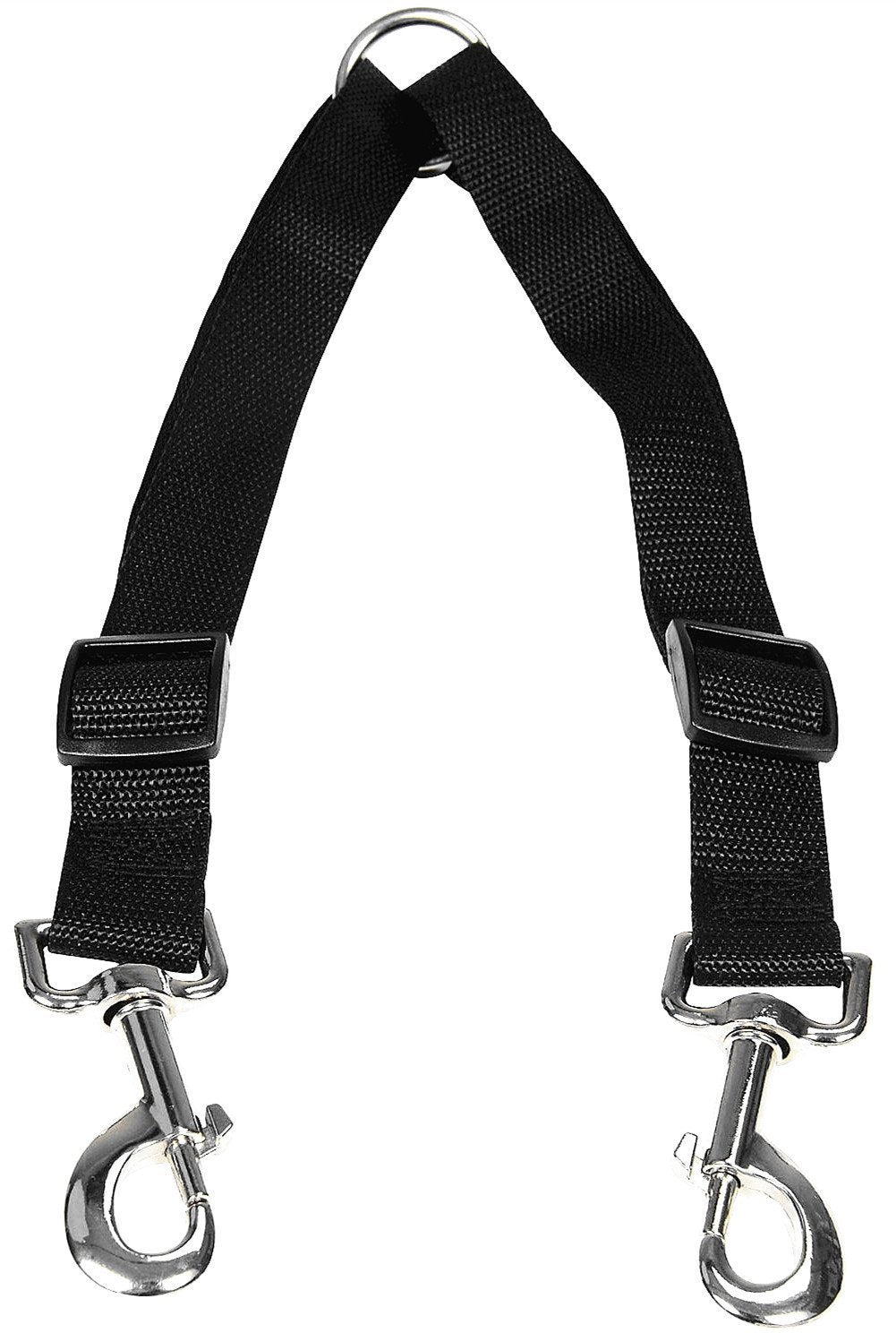 STGOOD No Tangle Leash Coupler overview shows dual-dog splitter for smoother walks.