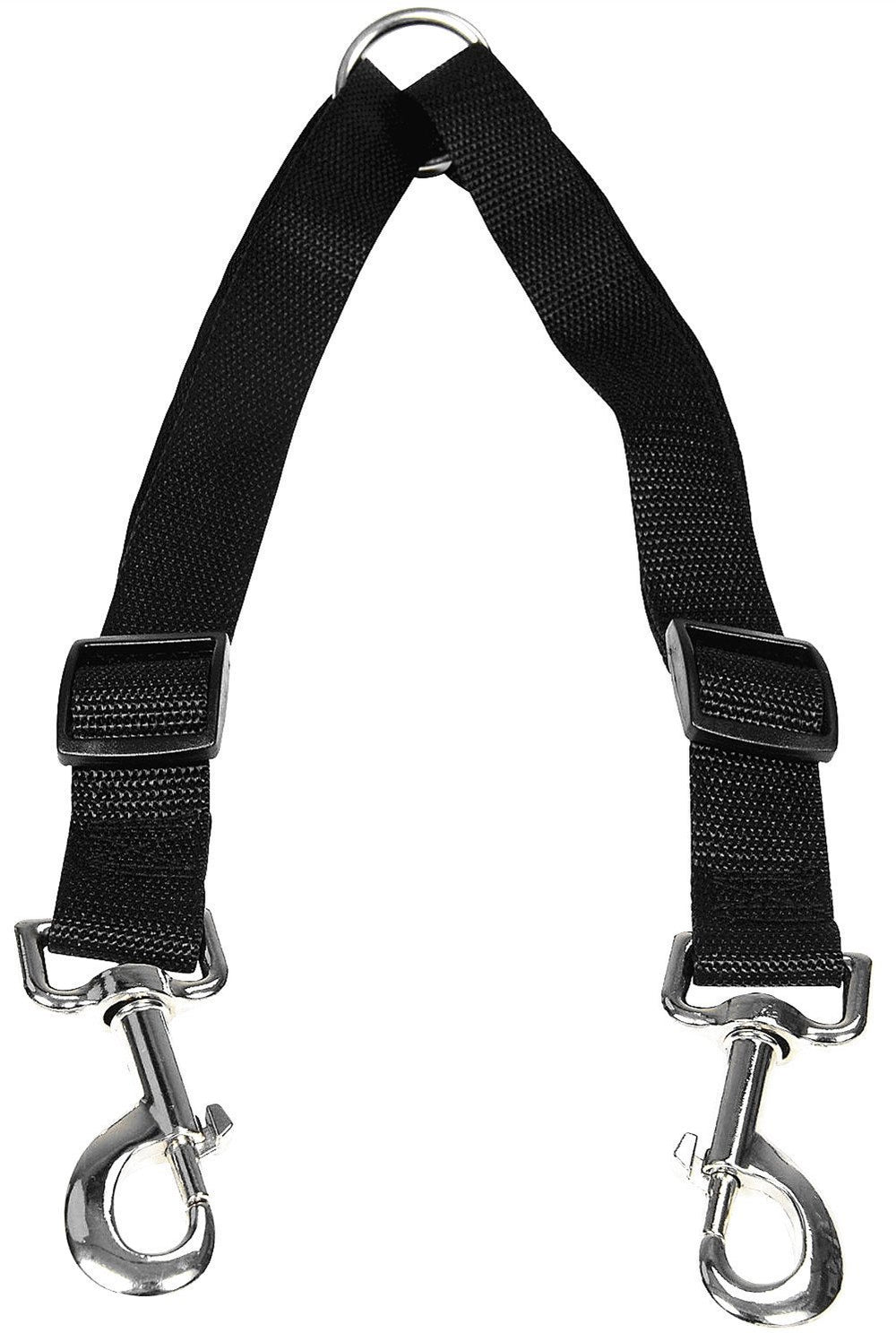 STGOOD No Tangle Leash Coupler overview shows dual-dog splitter for smoother walks.