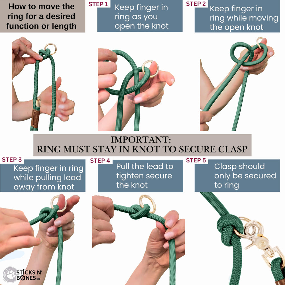 Sticks N' Bones co 360-degree swivel clip prevents tangles