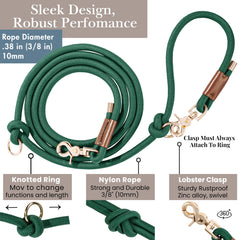 Sticks N' Bones waist leash for running keeps hands free