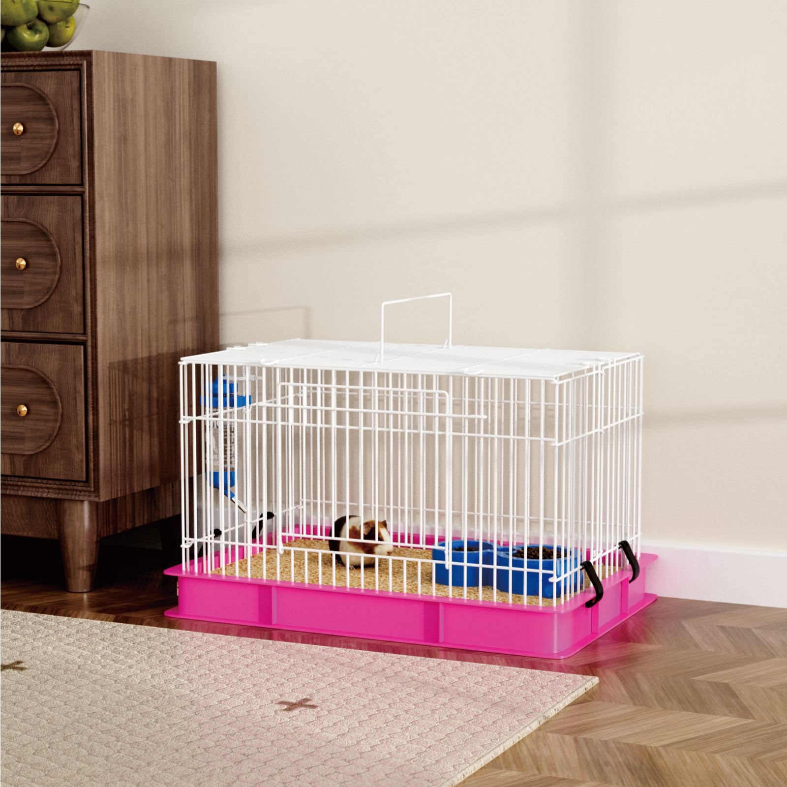 STILLCOVE Small Rabbit Cage chew-resistant materials offer daily durability