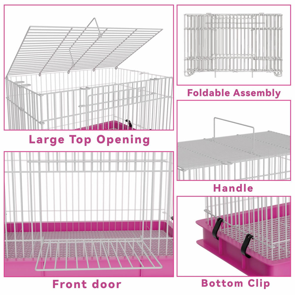 STILLCOVE Small Rabbit Cage easy-cleaning design enables quick maintenance