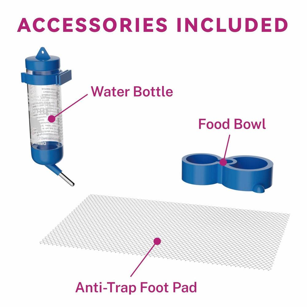 STILLCOVE Small Rabbit Cage anti-stuck foot pad protects paws during exploration