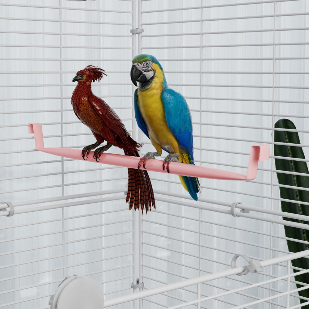 STILLCOVE wide flight cage interior shows spacious perches for active birds