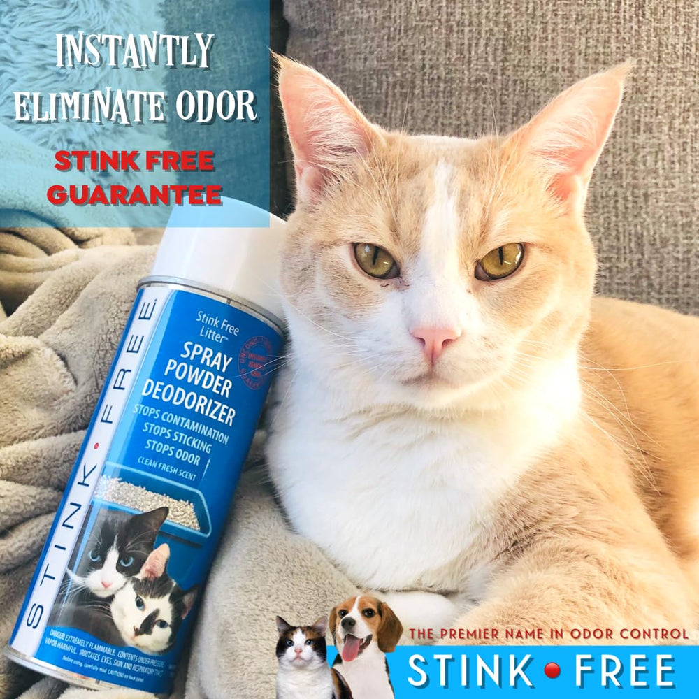 Stink Free works with all litters for versatile odor management