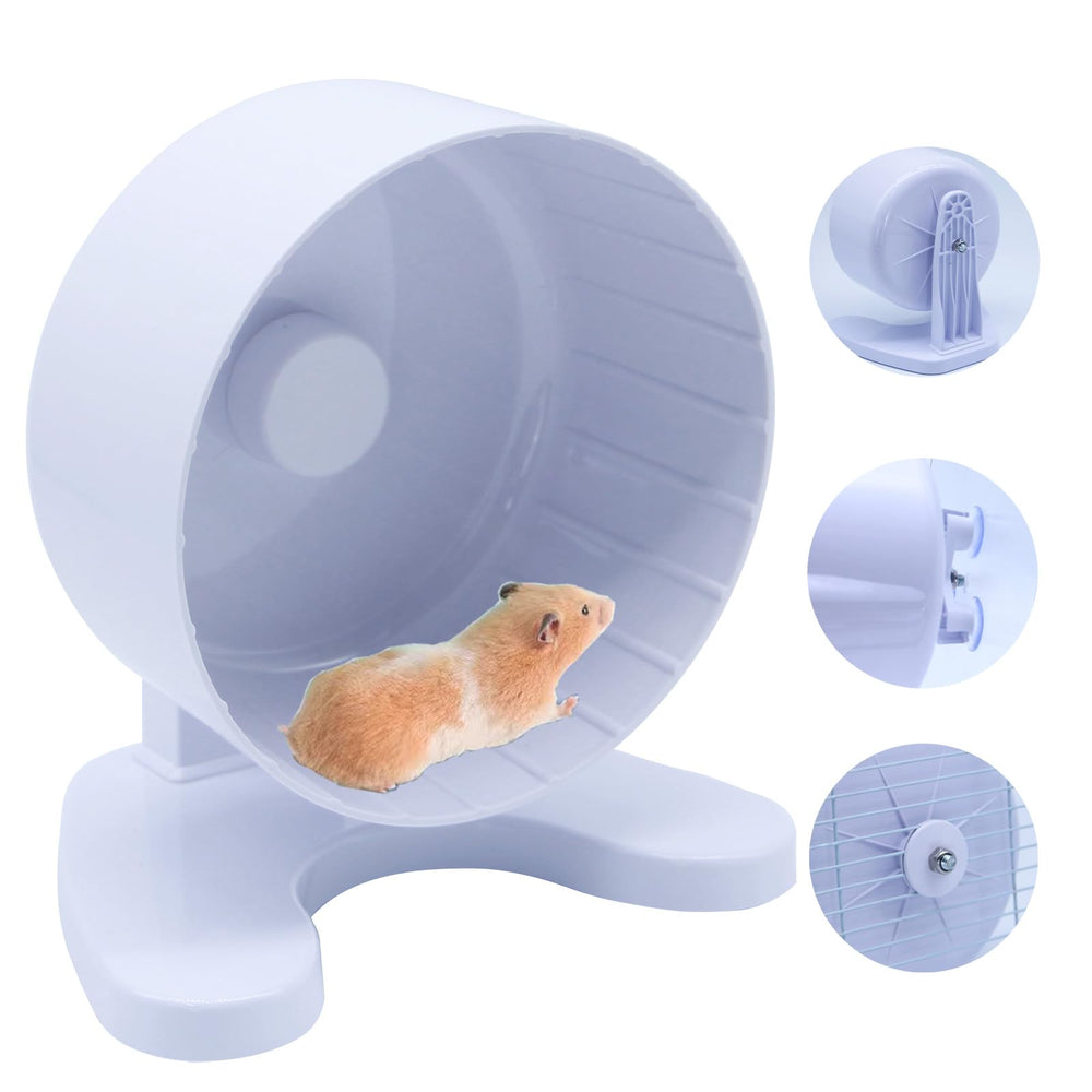 Stinzgie hamster wheel 6-5-inch diameter shows compact size for small cages and cozy runs.