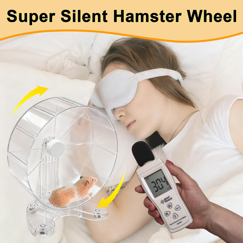 Stinzgie Hamster Wheel dual bearings provide ultra-quiet operation