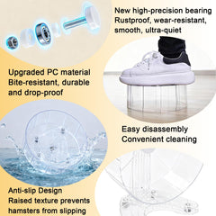 Stinzgie Hamster Wheel three-installation-methods diagram shows versatility