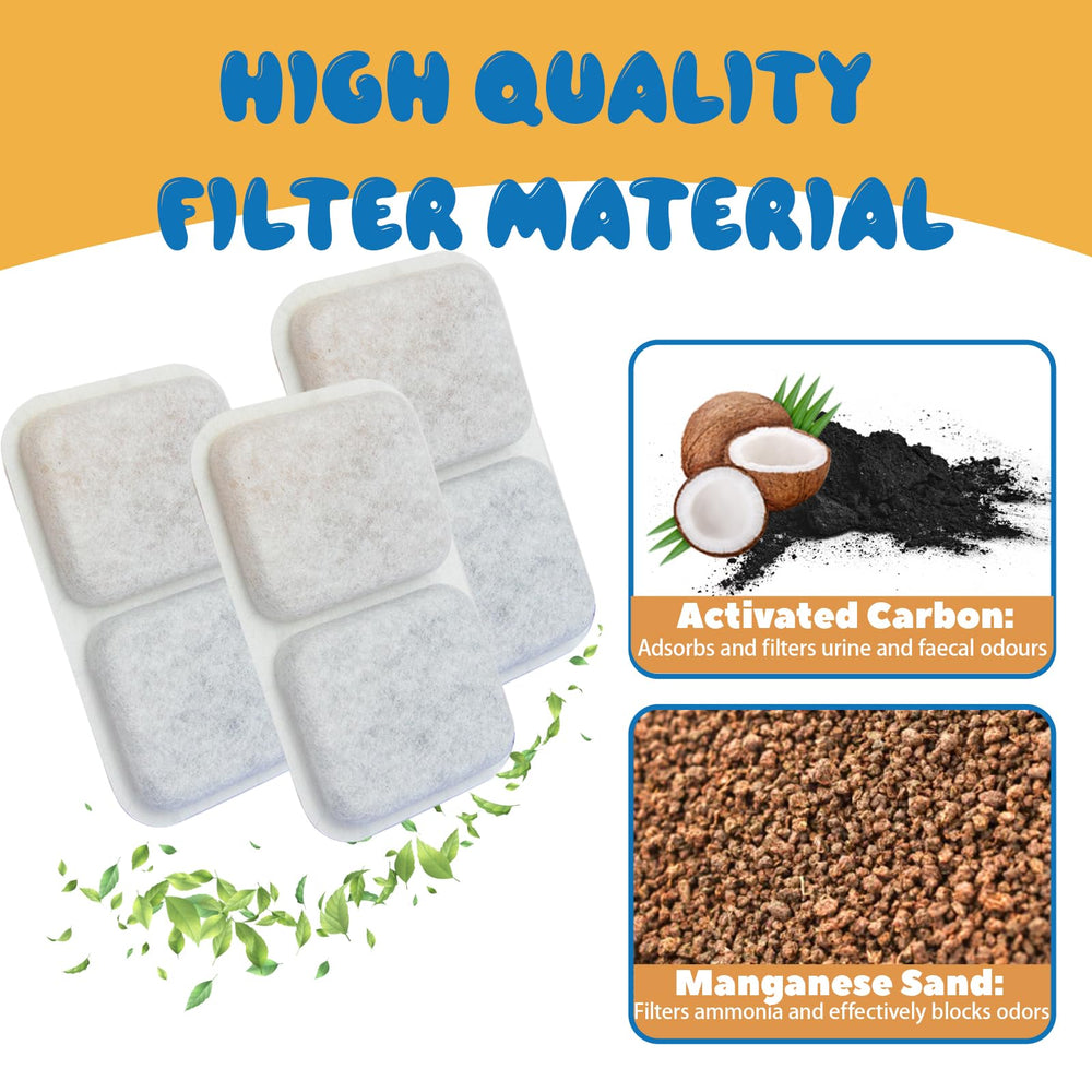 Stitokg activated carbon pad—deep odor neutralization in litter areas