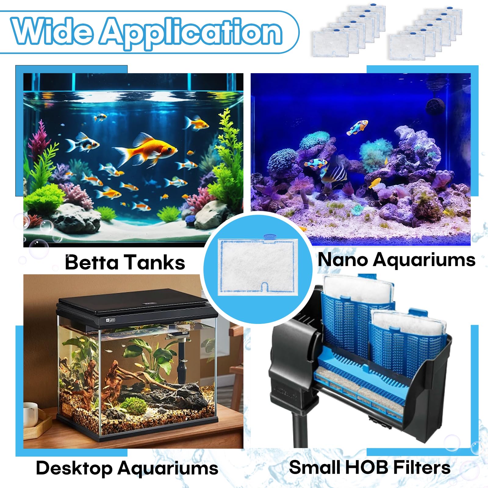 Stitokg mini-tank-setup-application preserves clean water for fish and plants.