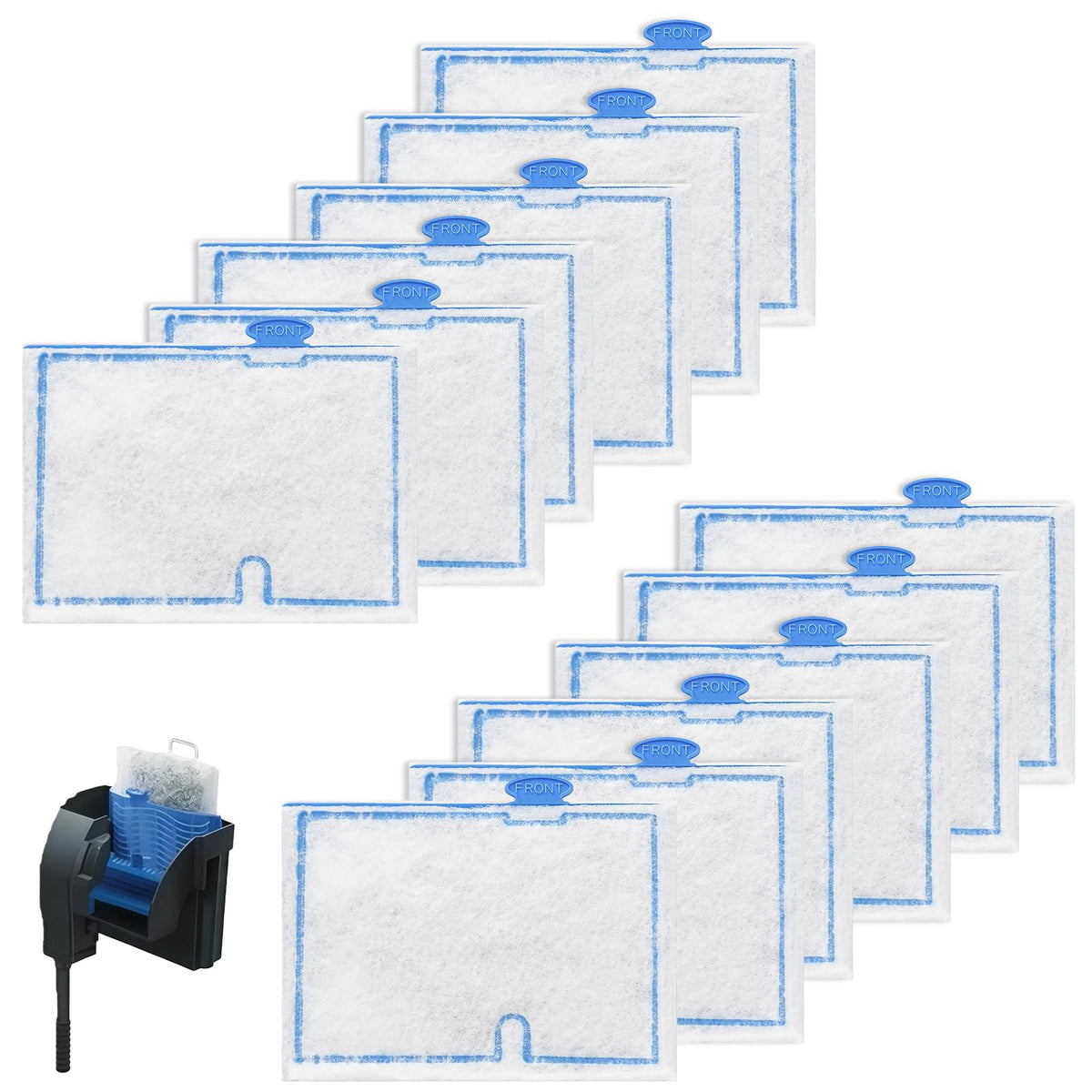 Stitokg small-filter-cartridge for Aqueon compatibility delivers stable filtration for compact tanks.