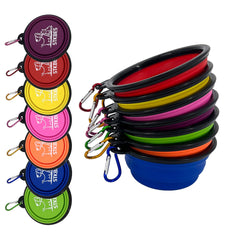 STKBES collapsible dog bowl wide 5.1-inch opening suits outdoor use.