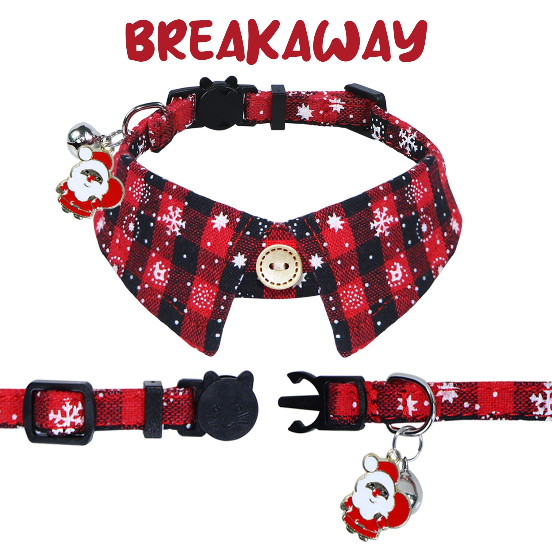 STMK breakaway buckle closeup shows safe quick-release feature.